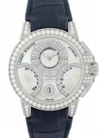 ハリーウィンストン - オーシャン バイレトログラード オートマティック | HARRY WINSTON | OCEABI42WW002 | WG 白シェル文字盤 自動巻き レザー