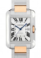 カルティエ - タンク アングレーズ | CARTIER | W5310006 | XL PG&SS シルバー文字盤 自動巻き ブレスレット