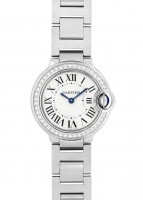 カルティエ - レディース バロンブルー | CARTIER | W4BB0015 | SM ベゼルダイヤ SS シルバー文字盤 クォーツ ブレスレット |