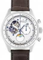 ゼニス - クロノマスター エルプリメロ オープン ムーン＆サンフェイズ | ZENITH | 03.2160.4047/01.C713 | SS シルバー文字盤 自動巻き レザー | 未使用品  |