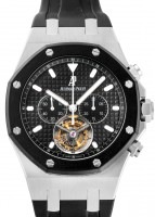 オーデマピゲ - ロイヤルオーク トゥールビヨン クロノグラフ | AUDEMARS PIGUET | 26377SK.OO.D002CA.01 | 44mm SS 黒文字盤 手巻き レザー | 中古 |