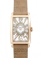 フランクミュラー - レディース ロングアイランド クロンヌ | FRANCK MULLER | 902QZ REL CD1R | PG レリーフ/1重ダイヤモンド文字盤 クォーツ レザー |