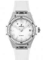 ウブロ - レディース ビッグバン ワンクリック スチールホワイト ダイヤモンド | HUBLOT | 465.SE.2010.RW.1204 | SS 白文字盤 自動巻き ラバー