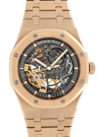 オーデマピゲ - ロイヤルオーク ダブル バランスホイール オープンワーク | AUDEMARS PIGUET | 15407OR.OO.1220OR.01 | PG スケルトン文字盤 自動巻き ブレスレット | 中古 |