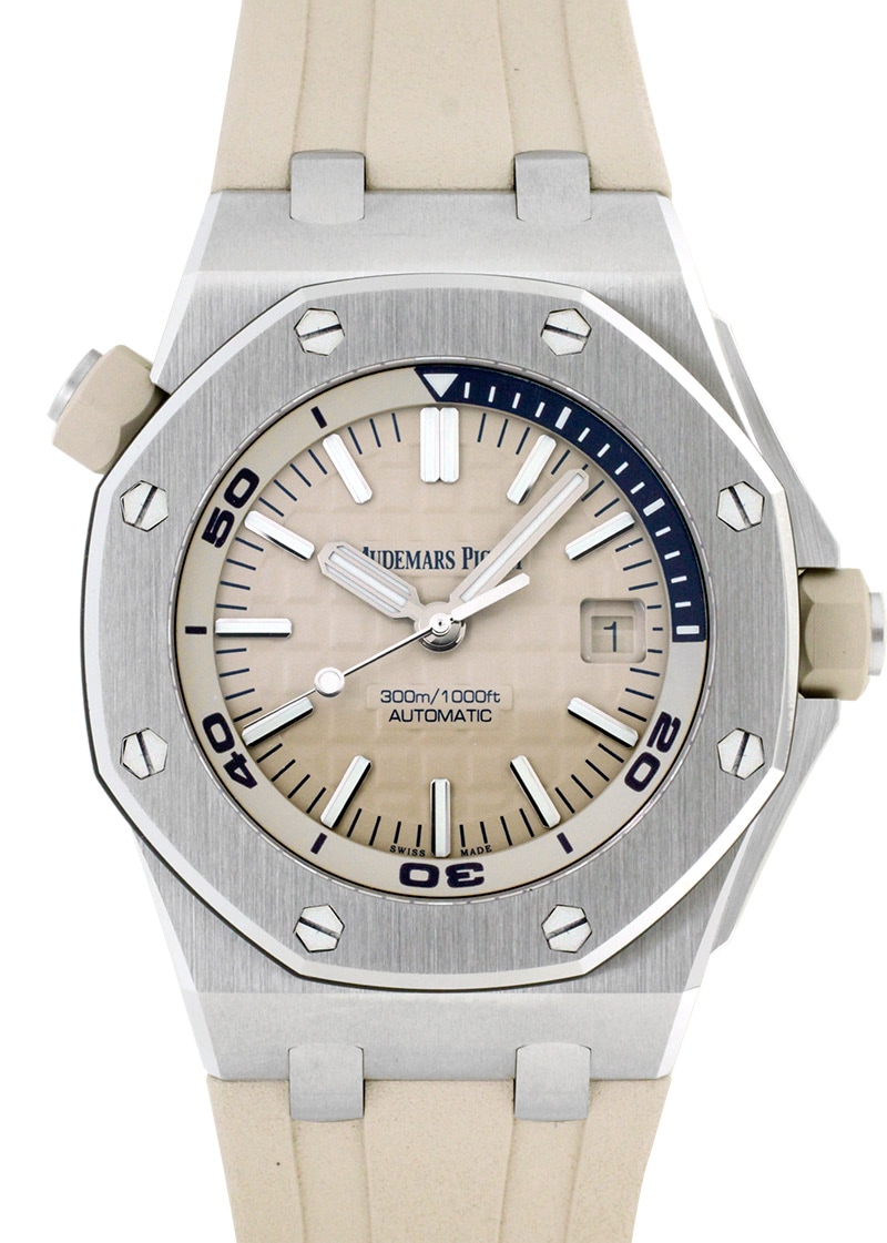  Oak Offshore ラバーベルト15710st用ベージュ希少色 オーデマピゲ - ロイヤルオーク オフショアダイバー | AUDEMARS PIGUET