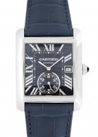 カルティエ - タンク | CARTIER | WSTA0010 | MC SS ブルー文字盤 自動巻き レザー | 中古 |