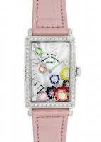 フランクミュラー 952QZ REF D1R ロングアイランド レリーフ ピアニー SS シェル文字盤 クォーツ レザー