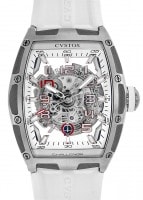 クストス - チャレンジ シーライナー | CVSTOS | GMT CVT-SEA-GMT-CP5N BLST | ブルーPVD/RG スケルトン文字盤 自動巻き ラバー | 中古 |
