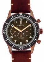 ゼニス - パイロット クロノメトロ TIPO CP-2 フライバック | ZENITH | 29.2240.405/18.C801 | ブロンズ ブラウン文字盤 自動巻き レザー