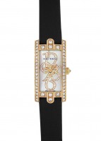 【中古】ハリーウィンストン AVCQHM16RR001 レディース アヴェニューC ミニ RG シルバー文字盤 クォーツ レザー