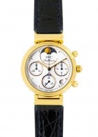 IWC - レディース リトルダヴィンチ クロノグラフ | INTERNATIONAL WATCH COMPANY | 3736-001(IW373601) | YG ホワイト文字盤 クォーツ レザー | 中古 |