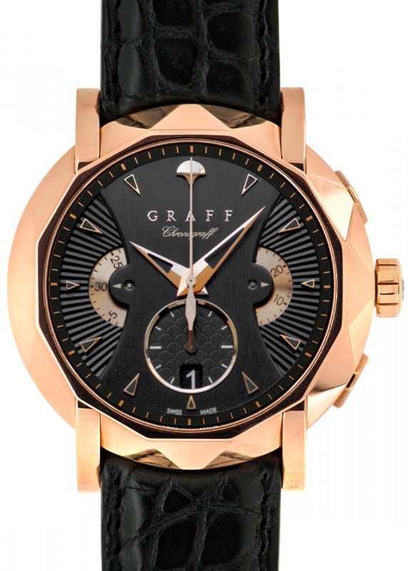 も*り様 腕時計　自動巻き　クロノグラフタイプ グラフ - ザ クロノグラフ | Graff | CG45PGB3 | RG 黒文字盤 自動巻き