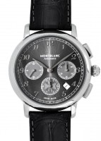 モンブラン - スター レガシー オートマティック クロノグラフ | MONTBLANC | MB118515 SS | グレー文字盤 自動巻き レザー | 未使用品 |