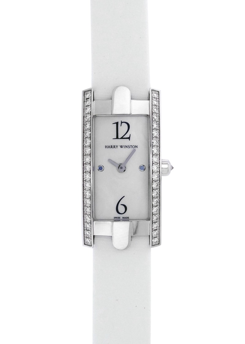 ハリーウィンストン アヴェニュー時計ベルト ホワイト ハリー・ウィンストン 【新品ベルト/純正BOX】HARRY WINSTON