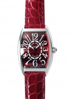 フランクミュラー - レディース トノーカーベックス レッドカーペット | FRANCK MULLER | 1752QZ | SS レッド文字盤 クォーツ レザー | 中古 |