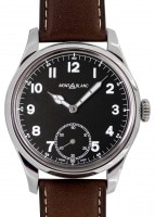 モンブラン - マニュアル スモールセコンド | MONTBLANC | MB112638 1858 | SS 黒文字盤 手巻き レザー | 未使用品  |