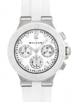 ブルガリ - ディアゴノクロノグラフ | BVLGARI | DG40WSWVDCH/11 | SS 白文字盤 自動巻き ラバー | 委託品 | 中古 |