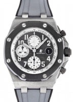 オーデマピゲ - ロイヤルオーク オフショア クロノグラフ | AUDEMARS PIGUET | 26470IO.OO.A006CA.01 | TI/CE グレー/シルバー文字盤 自動巻き ラバー | 中古 |