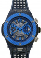 ウブロ - ビッグバン ウニコ インデペンデント イタリア カーボン | HUBLOT | 411.YL.5190.NR.ITI15 | スケルトン文字盤 自動巻き デニム/ラバー | 世界限定500本 | 中古 |