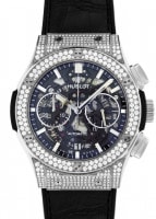 ウブロ - クラシックフュージョン アエロ クロノグラフ チタニウム ケースダイヤモンド | HUBLOT | 525.NX.0170.LR.1704 | TI スケルトン文字盤 自動巻き ラバーアリゲーター | 委託品 | 中古 |