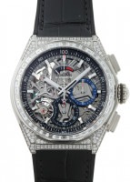 ゼニス - デファイ エルプリメロ 21 ダイヤモンド | ZENITH | 32.9000.9004/78.R582 | TI スケルトン 自動巻き ラバーアリゲーター | 委託品 | 未使用品  |