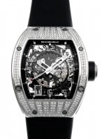 リシャールミル - ダイヤモンドベゼル | RICHARD MILLE | RM010 | WG スケルトン 自動巻き レザー | 委託品 | 中古 |