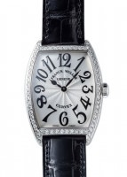 フランクミュラー - トノーカーベックス ダイヤモンド | FRANCK MULLER | 2852QZD1R | SS シルバー文字盤 クォーツ レザー | 委託品 | 中古 |