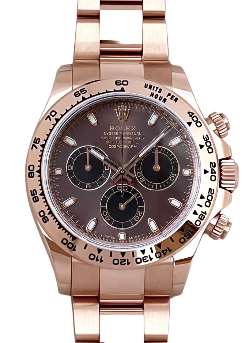 Y*i様 ROLEX デイトナ クロノグラフ シルバー/ブラウン ロレックス コスモグラフ デイトナ ウォッチ：18 ct エバーローズ