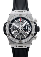 ウブロ - ビッグバン ウニコ ベゼルダイヤ | HUBLOT | 441.NX.1170.RX.1104 | TI スケルトン文字盤 自動巻き ラバー | 中古 |
