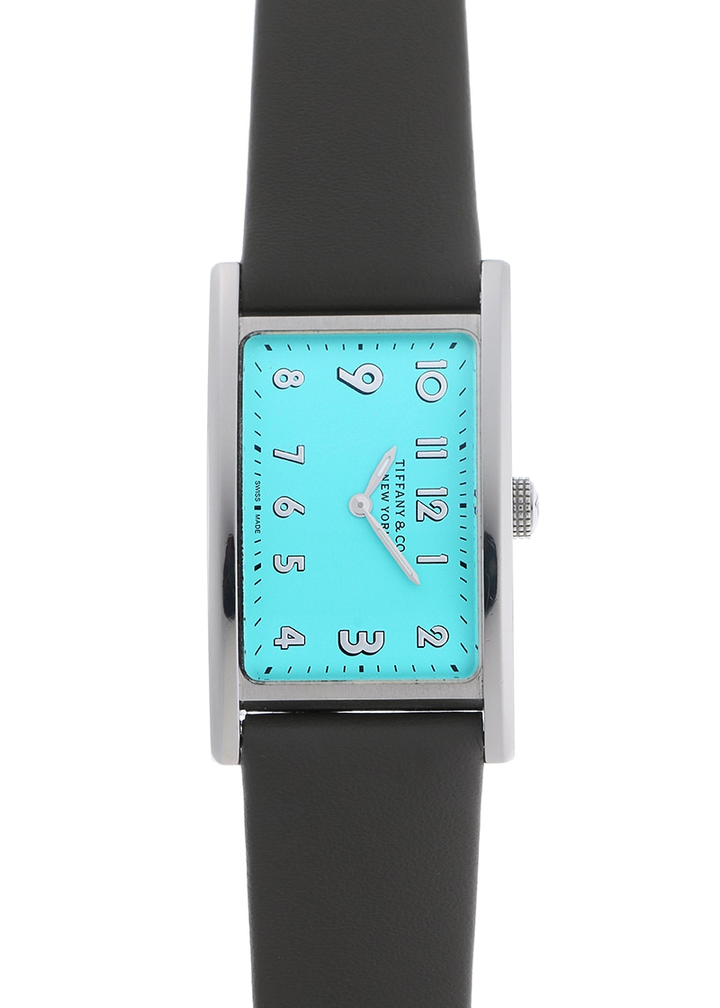 TIFFANY&amp;CO ティファニーアンドコー/イーストウェストQZ/レザーベルト/366*****/Aランク/92【中古】 TIFFANY&CO ティファニーアンドコー/イーストウェストQZ/レザーベルト