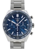 タグホイヤー - カレラ キャリバーホイヤー02 スポーツクロノグラフ | TAG HEUER | CBN2A1A.BA0643 | SS ブルー文字盤 自動巻き ブレスレット | 未使用品