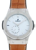 ウブロ - クラシックフュージョン クラシコ ウルトラシン | HUBLOT | 515.NX.2210.LR | TI 白文字盤 手巻き ラバーアリゲーター | 未使用品