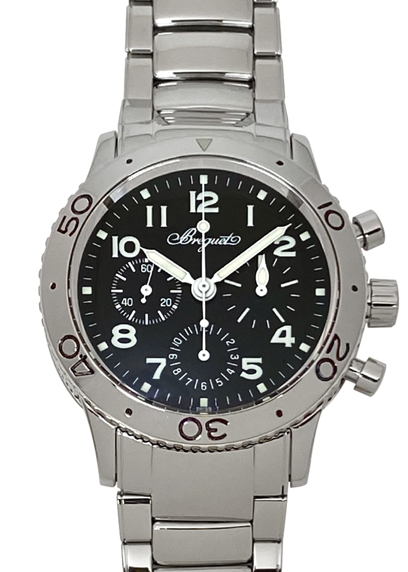 ブレゲ - アエロナバル | BREGUET | 3800ST/92/SW9 | SS 黒文字盤 自動