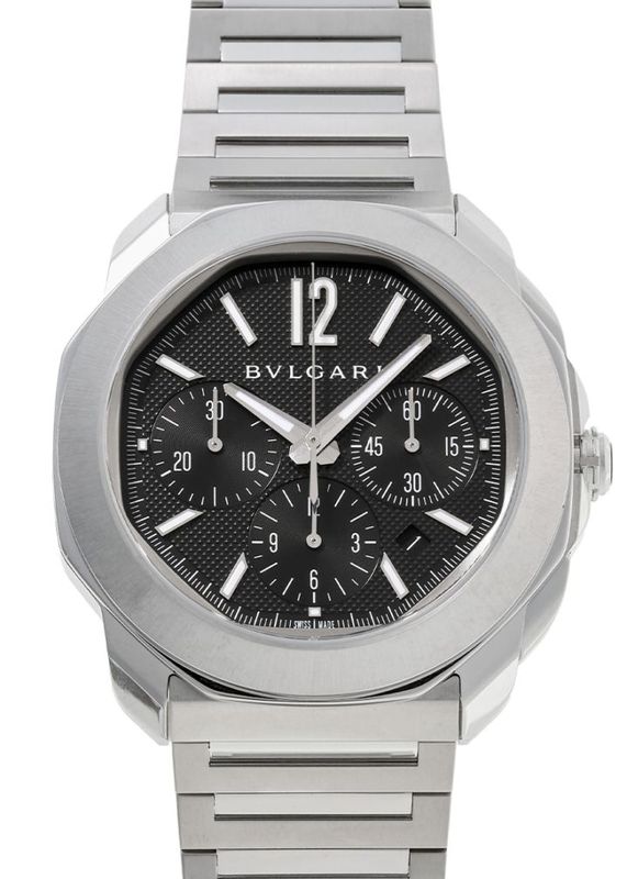 ブルガリ - オクト ローマ | BVLGARI | 103471(OC42SCH) | SS 黒文字盤
