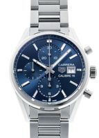 タグホイヤー - カレラ クロノグラフ キャリバー16 | TAG HEUER | CBK2112.BA0715 | SS ブルー文字盤 自動巻き ブレスレット | 未使用品