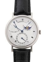 ブレゲ - クラシック パワーリザーブ ムーンフェイズ | BREGUET | 7137BB/12/9V6 | WG シルバー文字盤 自動巻き レザー | 中古