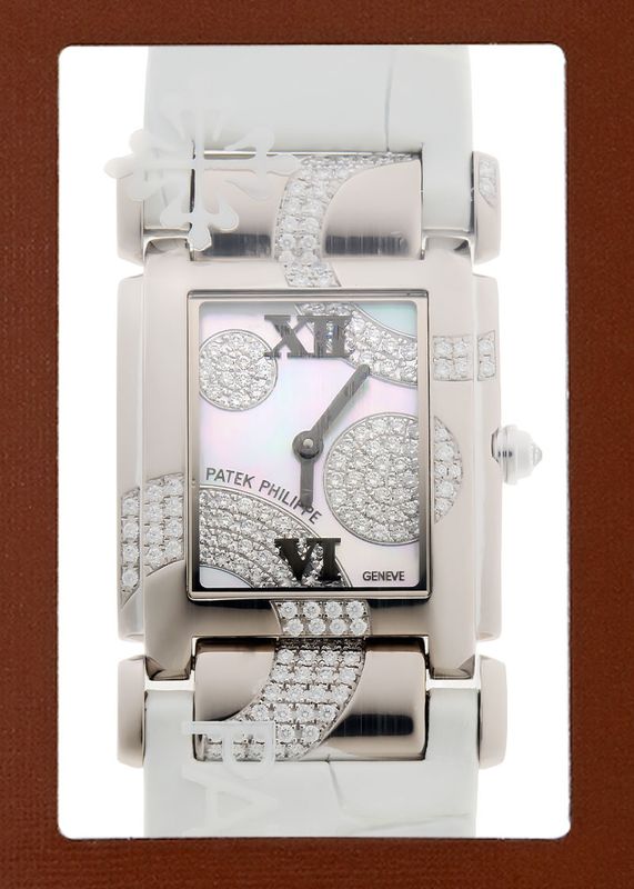 PATEK PHILIPPE パテックフィリップ 4914G Twenty-4 ダイヤモンド 腕時計 K18WG クロコダイル レディース [中古] PATEK PHILIPPE パテックフィリップ 4914G Twenty-4 ダイヤモンド