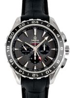 オメガ - シーマスター アクアテラ GMT クロノグラフ | OMEGA | 231.13.44.52.06.001 | SS グレー文字盤 自動巻き レザー | 委託品 | 中古