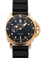 オフィチーネパネライ - サブマーシブル ゴールドテック | OFFICINE PANERAI | PAM01164 | ゴールドテック＆TI(DLC) 黒文字盤 自動巻き ラバー | 中古