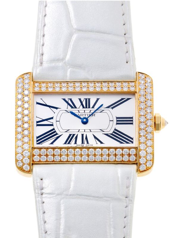 カルティエ - タンク ディヴァン LM ベゼルダイヤ | CARTIER