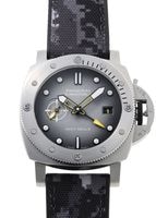 オフィチーネパネライ - サブマーシブル GMT ネイビーシールズ | OFFICINE PANERAI | PAM01323 | SS グレー文字盤 自動巻き ラバー | 中古
