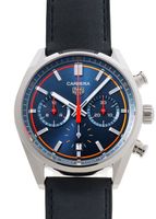 タグホイヤー - カレラ クロノグラフ | TAG HEUER | CBN201D.FC6543 | SS ブルー文字盤 自動巻き レザー | 未使用品