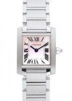 カルティエ - レディース タンクフランセーズ | CARTIER | W51028Q3 | SM SS ピンクシェル文字盤 クォーツ ブレスレット
