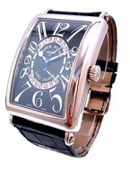 フランクミュラー 1100DSR メンズ ロングアイランド ビーレトロ 18Kホワイトゴールド ブラック レザー