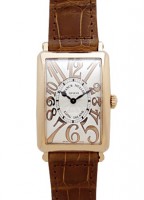 フランク ミュラー 952QZ RELIEF ボーイズ ロングアイランド レリーフ PG シルバー文字盤 クォーツ レザー