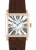 フランクミュラー 6000HSCDT  マスタースクエア PG シルバー文字盤 レザー