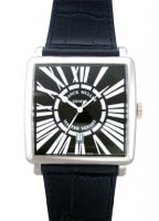 フランクミュラー 6000KSCDTR マスタースクエア キング SS 黒文字盤 自動巻き レザー