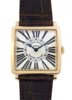 フランクミュラー 6002MQZ レディース マスタースクエア PG シルバー文字盤 クォーツ レザー