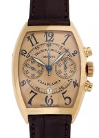 フランクミュラー 8880CC CDT カサブランカ クロノグラフ PG ピンク文字盤 自動巻き レザー