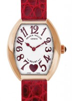 フランクミュラー 5002LQZ C6H レディース ハートトゥハート PG シルバー文字盤 クォーツ レザー